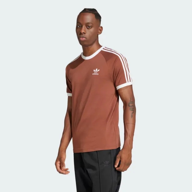 adidas Originals Adicolor Classics 3-Stripes T-Shirt, Brown