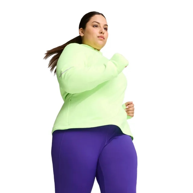 PUMA Run Grid Fleece Half-Zip Top Women, Fizzy Apple