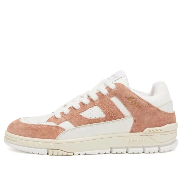 Axel Arigato Men's Area Lo Sneaker Off White/Light Brown Hairy Suede