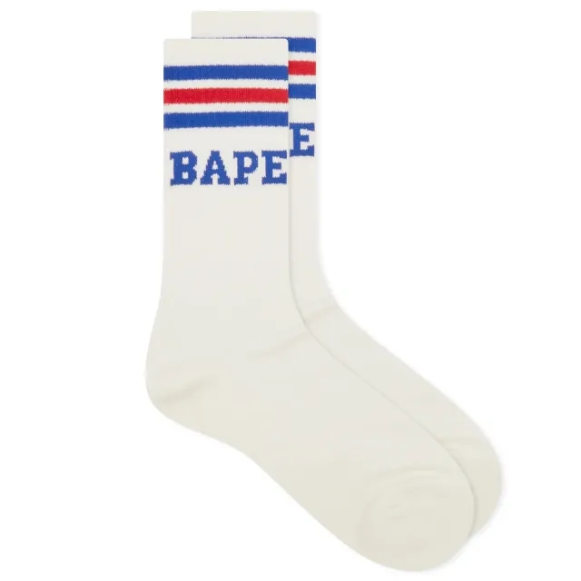A Bathing Ape Men's Bape Stripe Socks Blue/Red