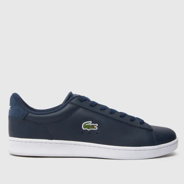 Lacoste Men's Carnaby Set Leather Sneakers - Navy & White