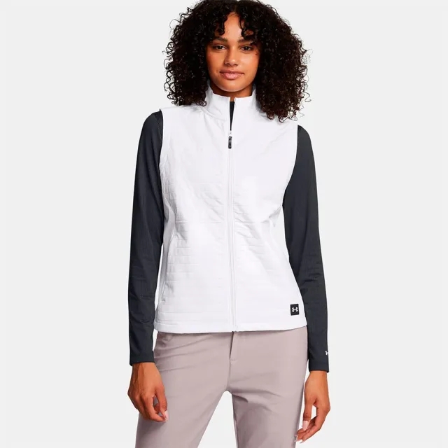 Women's  Under Armour  Drive Pro Storm Lightweight Insulated Vest White / Metallic Silver M