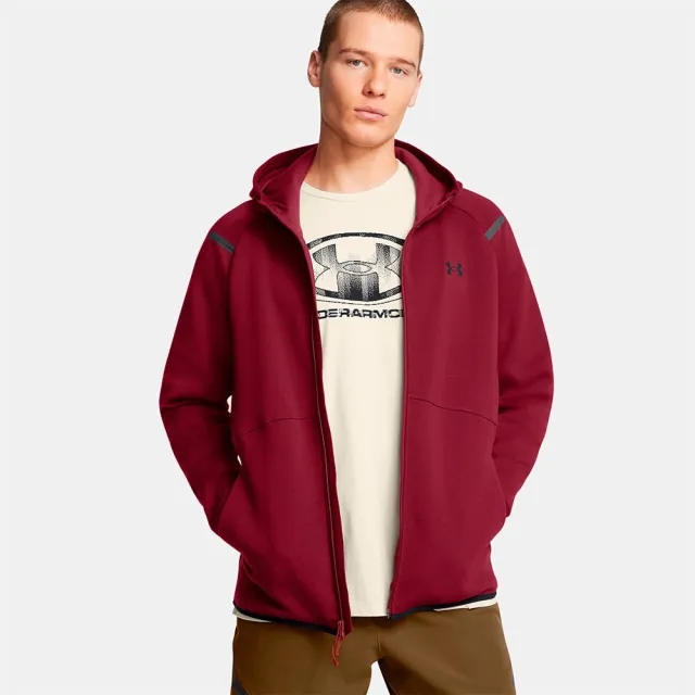 Under Armour  Unstoppable Fleece Men's Full-Zip Hoodie Cardinal / Black XXL