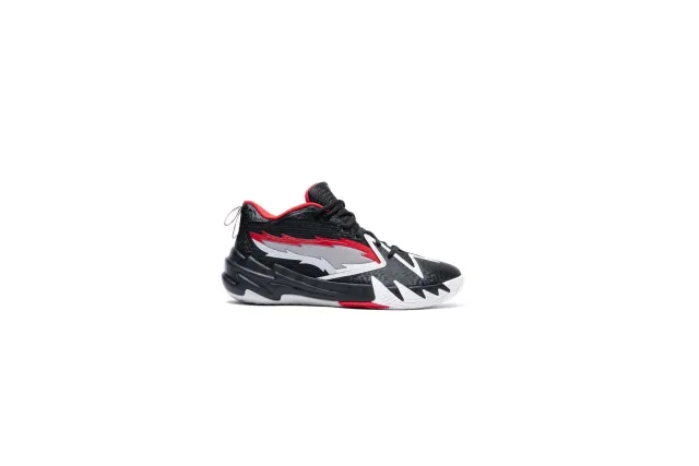 PUMA Scoot Zeros O.D.D. City Basketball Shoes, Black/For All Time Red