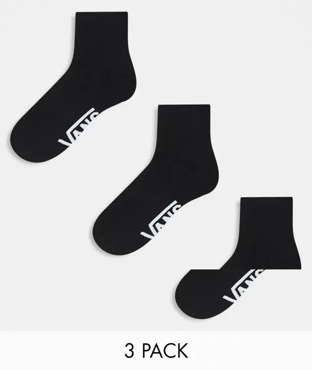 Vans - Classic Ankle Socks (3 Pair), Man, Black