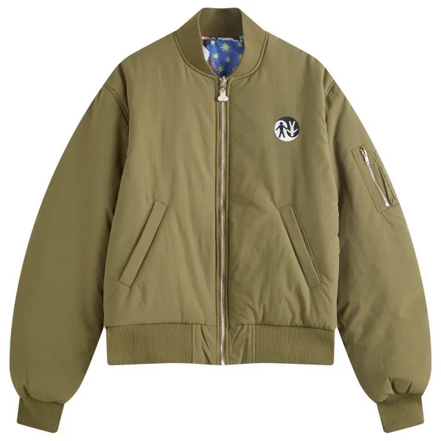 Crocs Carne Bollente Men's Desire Connections Reversible Bomber Jacket Khaki