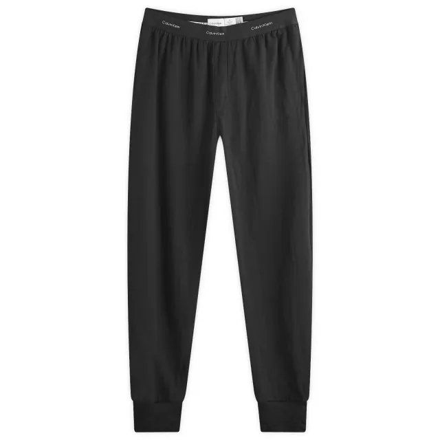 Calvin Klein Modern Cotton Lounge Jogger With Logo Waistband In Black
