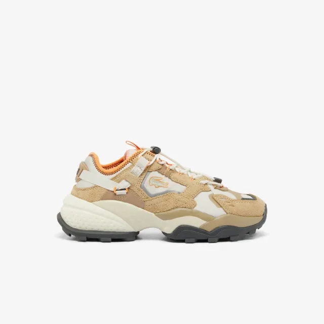 Lacoste Women's L-Guard Breaker Outdoor Sneakers - White / Light Brown