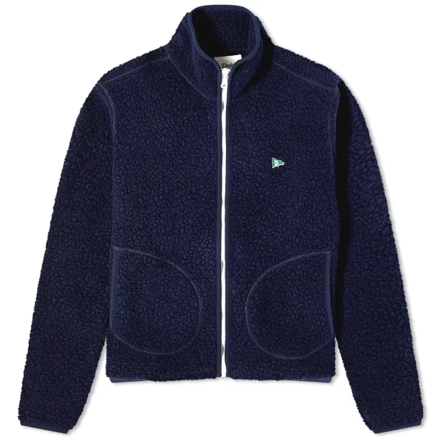 Crocs Drake's Men's Boucle Wool Fleece Jacket Navy
