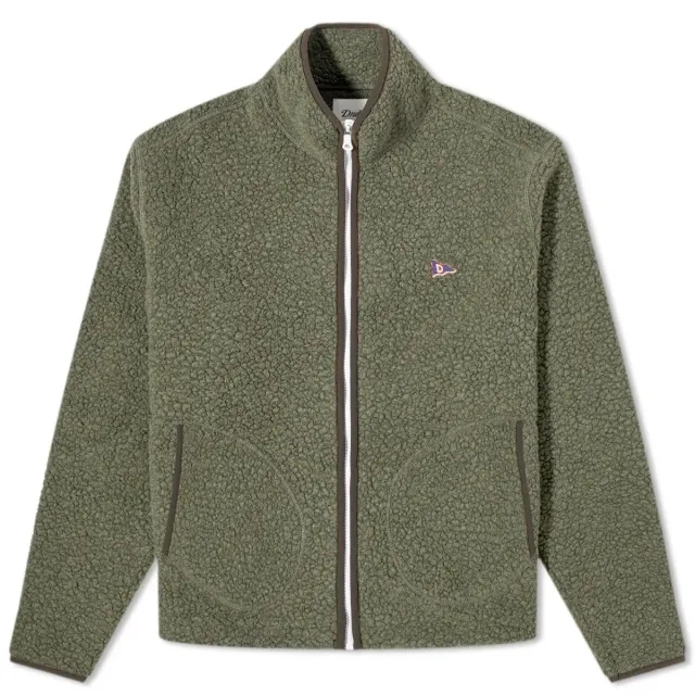 Crocs Drake's Men's Boucle Wool Fleece Jacket Olive