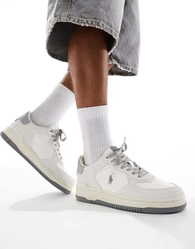 Polo Ralph Lauren Masters Court Trainer - Grey - Size 12 - Grey