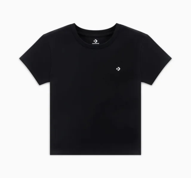 Converse Cropped T-Shirt - Black