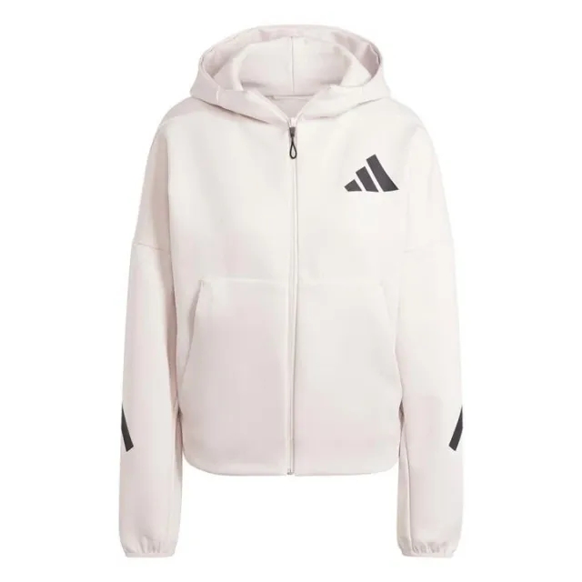 Manchester United x adidas Womens Z.N.E. Full Zip Hoodie Pink