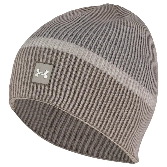 Unisex  Under Armour  Launch Reflective Beanie Tetra Gray / Fresh Clay / Reflective OSFM