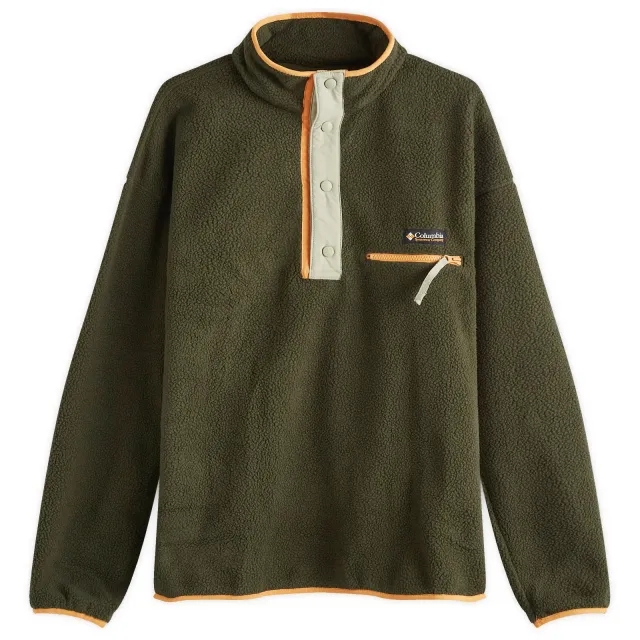 Columbia Helvetia Ii Half Snap Fleece Men Fleece Jackets Green