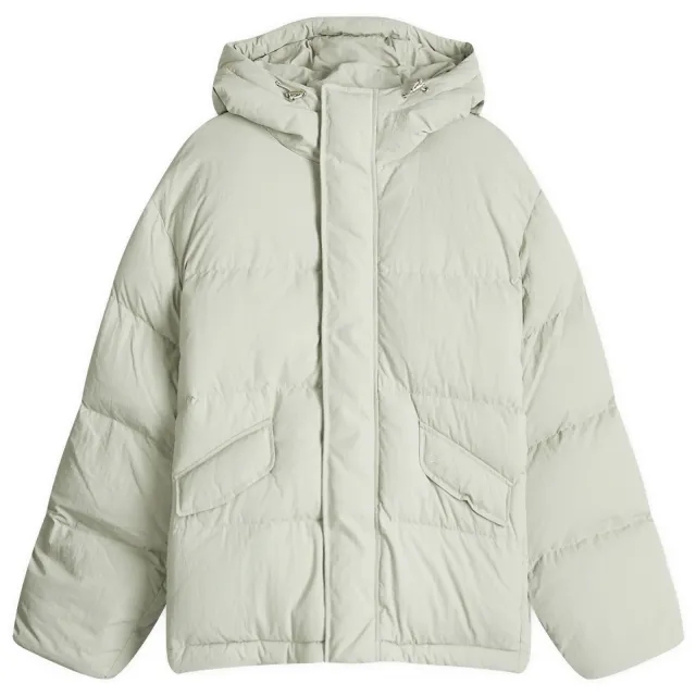 DUNST Women's Unisex Hooded Volume Goose Down Jacket Beige