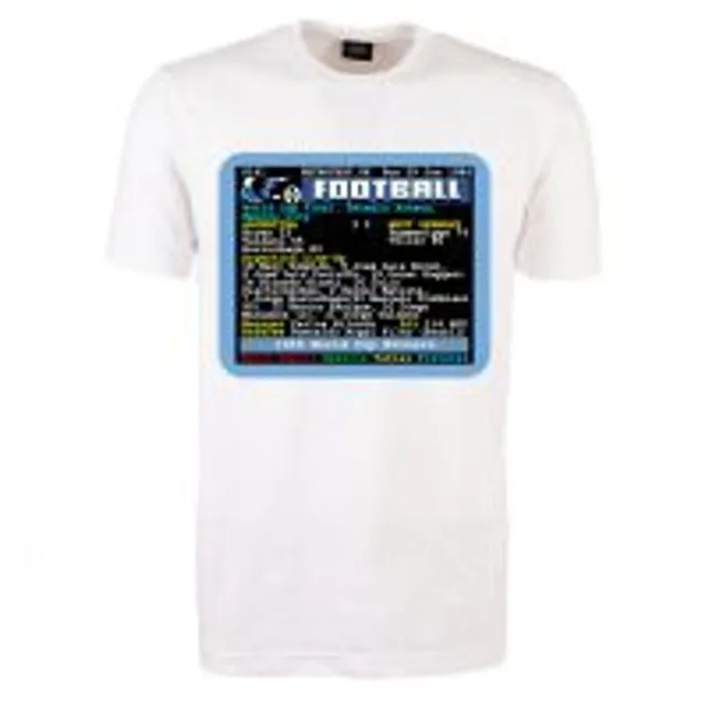 1986 World Cup Final Argentina v West Germany Retrotext T-Shirt