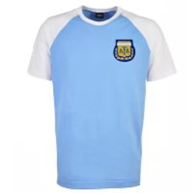 Kids Argentina Raglan Sleeve Sky/White T-Shirt