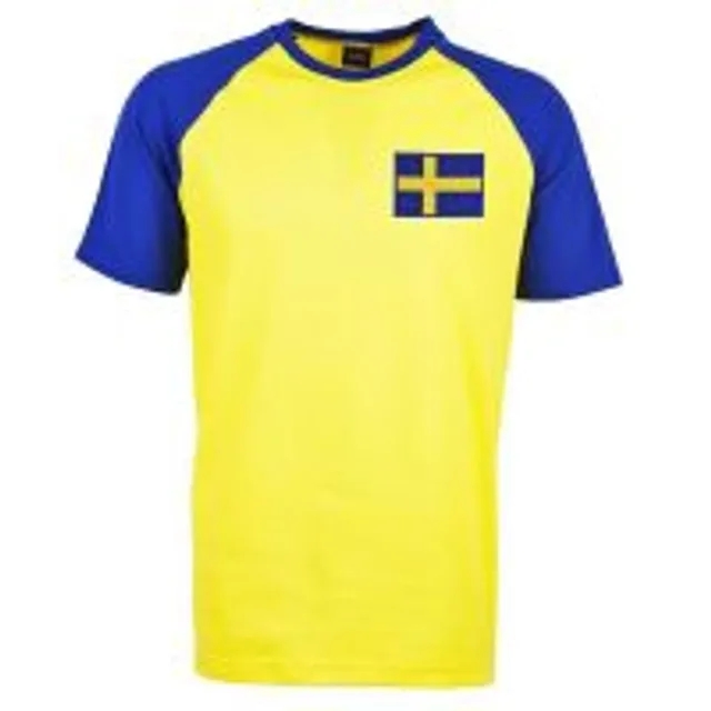 Kids Sweden Raglan Sleeve Yellow/Royal T-Shirt