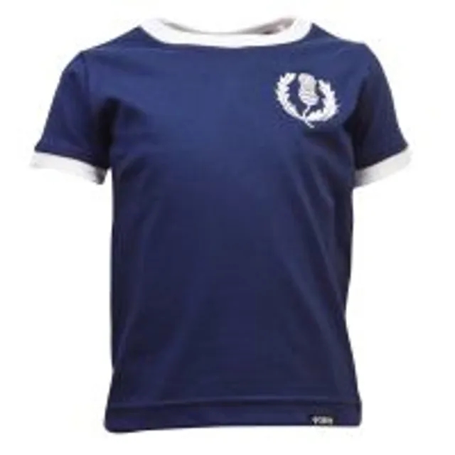 Kids Scotland Tee Navy/White Ringer