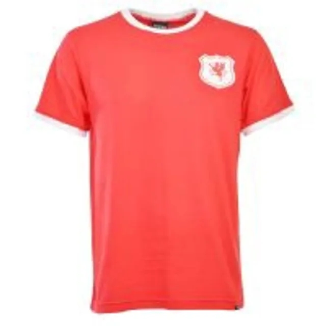 Wales 11 12th Man T-Shirt - Red/White Ringer