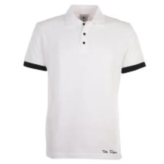 Toffs Retro Polo Shirt -  White/Black