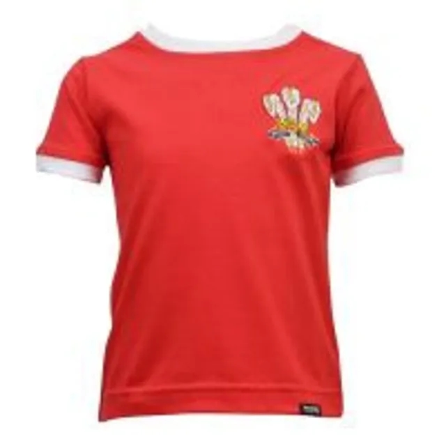 Kids Wales Tee Red/White Ringer