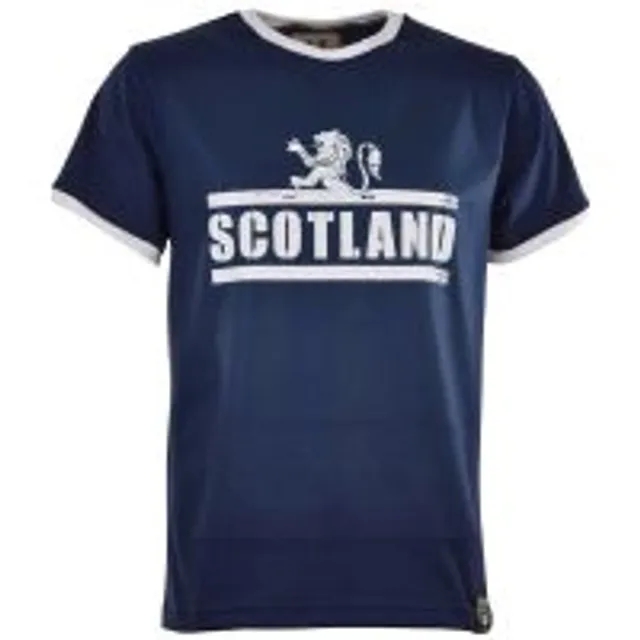 Scotland T-Shirt - Navy/White Ringer