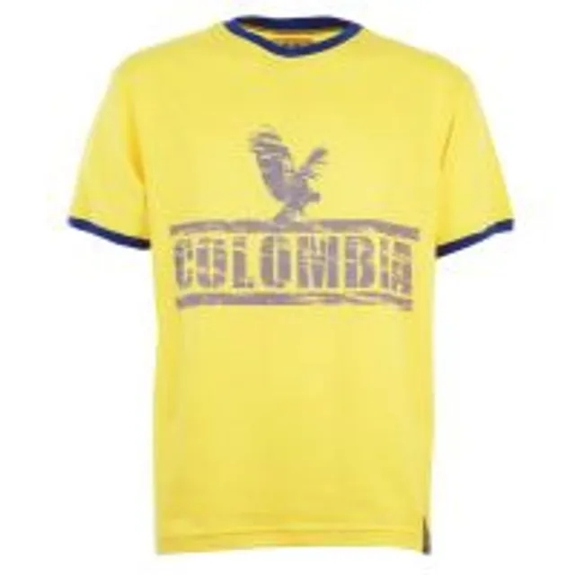 Colombia T-Shirt - Yellow/Royal Ringer