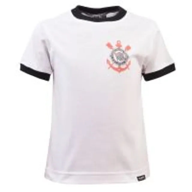 Kids Corinthians Paulista 12th Man- White/Black Ringer
