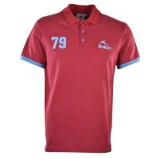 BUKTA  Heritage Polo Claret with Sky Cuffs