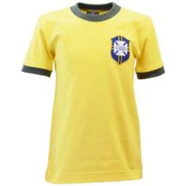 Brazil 1970 World Cup Kids Retro Football Shirt