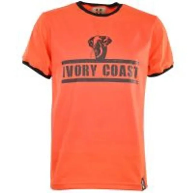 Ivory Coast T-Shirt - Orange/Black Ringer