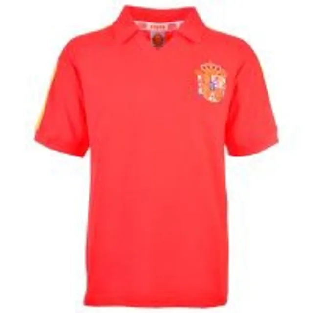 Spain  1982 World Cup Kids Red Retro Football Shirt