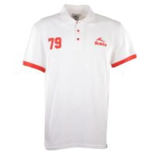 BUKTA  Heritage Polo White with Red Cuffs