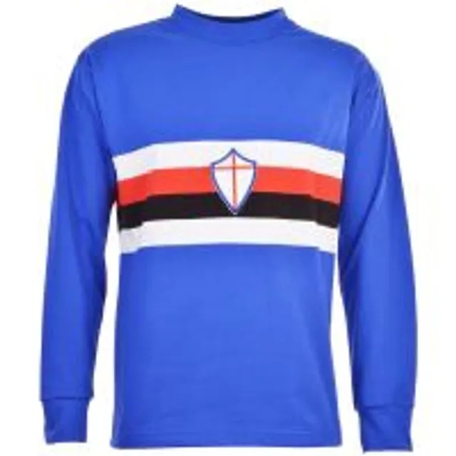 Sampdoria 1970s Retro Football Shirt