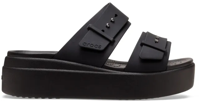 Crocs | Women | Brooklyn Buckle | Sandals | Black | 9