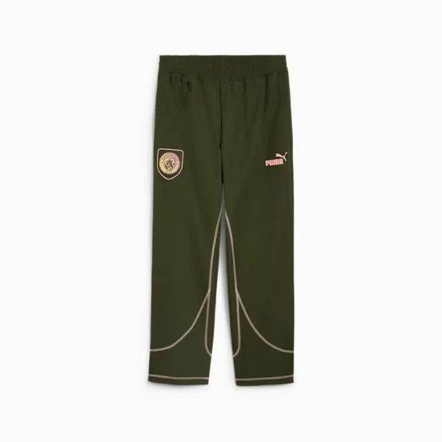 Puma Manchester City Track Pants Ftblstatement - Myrtle/Poppy Pink - ['Green']