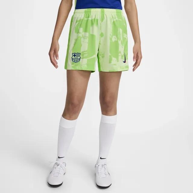 F.C. Barcelona 2024/25 Stadium Third Women's Nike Dri-FIT Football Replica Shorts - Yellow - Polyester