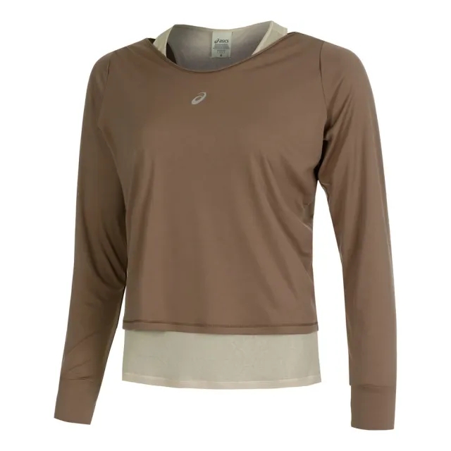 ASICS Nagino Running Shirt Women - Beige, Cream