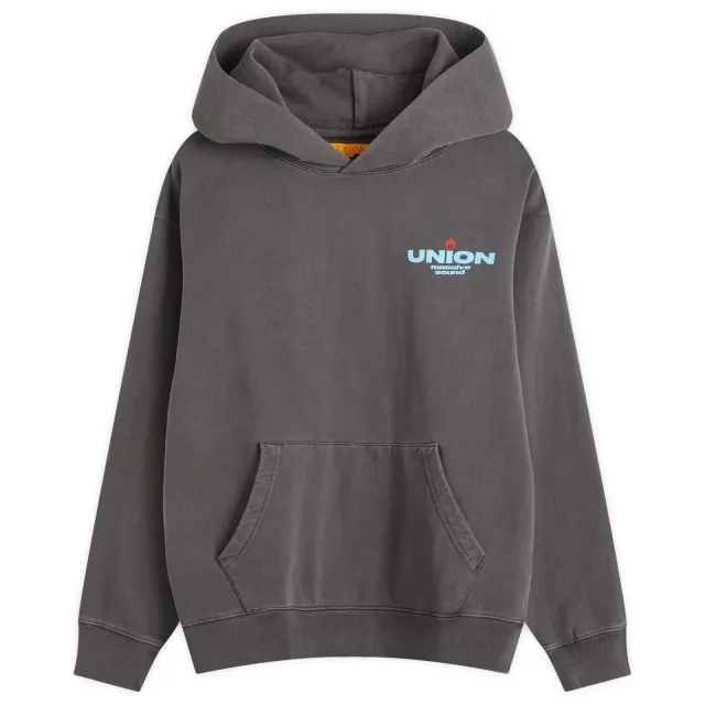 Union LA Men's 110 Stereo Hoodie Vintage Black Pigment