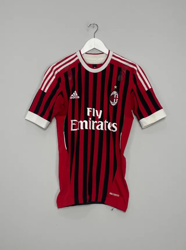 2011/12 AC MILAN *PLAYER ISSUE* HOME SHIRT (M) ADIDAS | Cult Kits