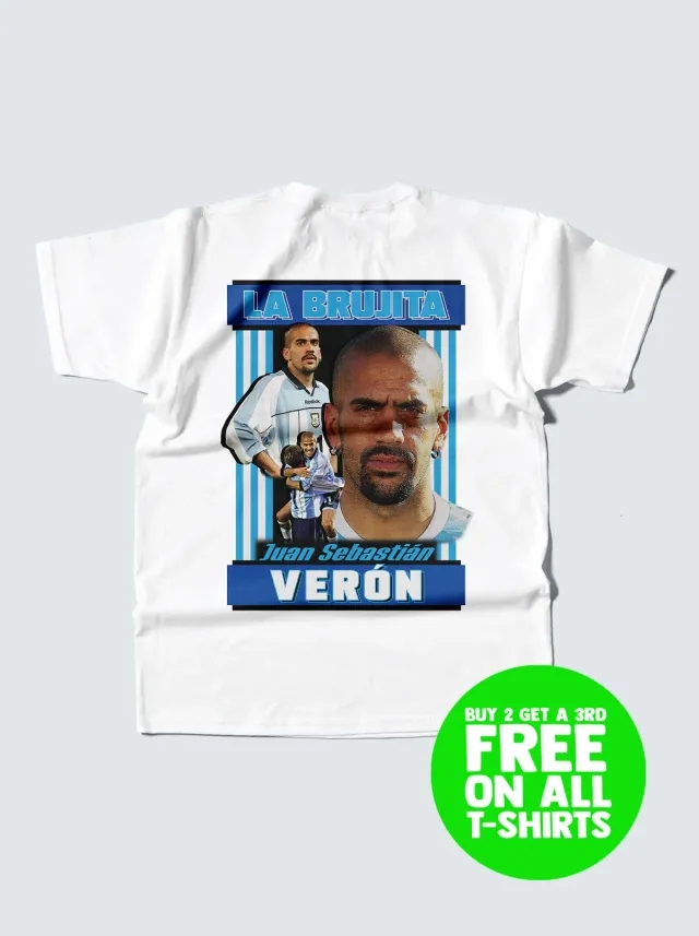 ARGENTINA VERON BOOTLEG TEE | Cult Kits, Small / Argentina / Black