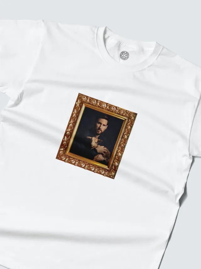 MESSI GOAT TEE | Cult Kits, Small / Argentina / Black