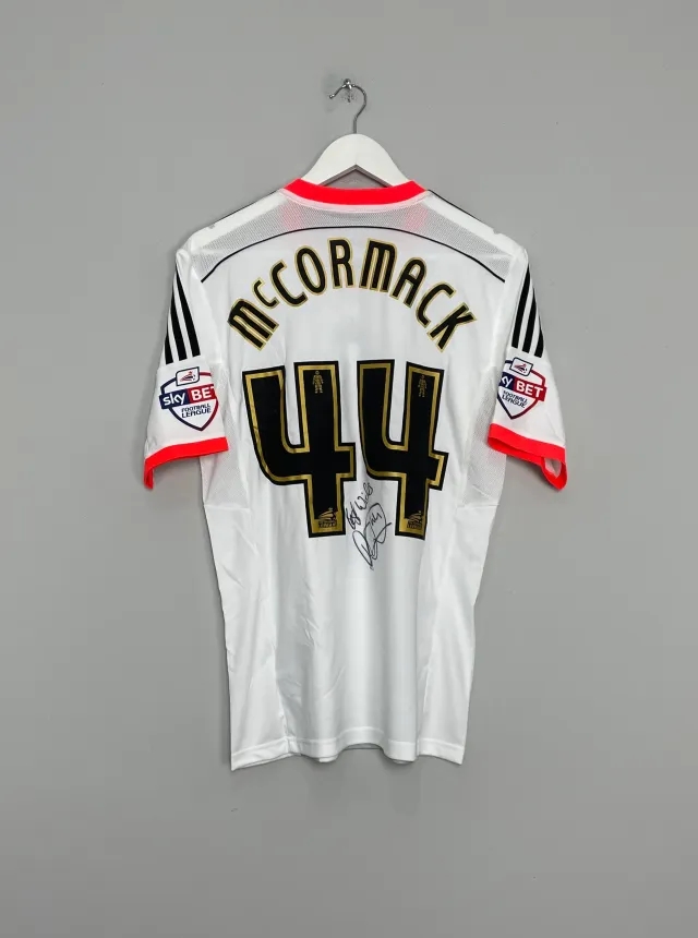 2014/15 FULHAM MCCORMACK #44 *MATCH ISSUE + SIGNED* HOME SHIRT (M) ADIDAS | Cult Kits