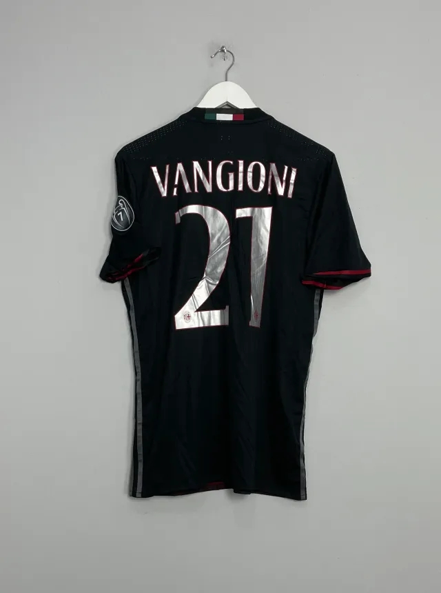 2016/17 AC MILAN VANGIONI #21 *MATCH ISSUE* HOME SHIRT (L) ADIDAS | Cult Kits
