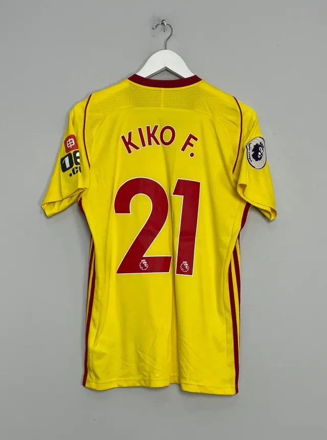 2017/18 WATFORD KIKO F #21 *MATCH ISSUE* HOME SHIRT (S) ADIDAS | Cult Kits