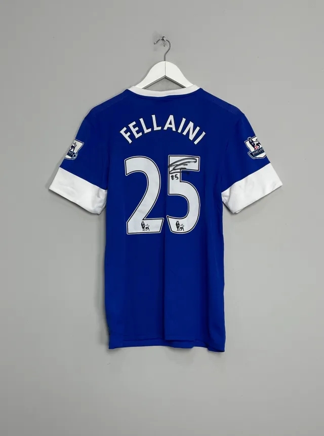 2012/13 EVERTON FELLAINI #26 *MATCH ISSUE + SIGNED* HOME SHIRT (M) NIKE | Cult Kits
