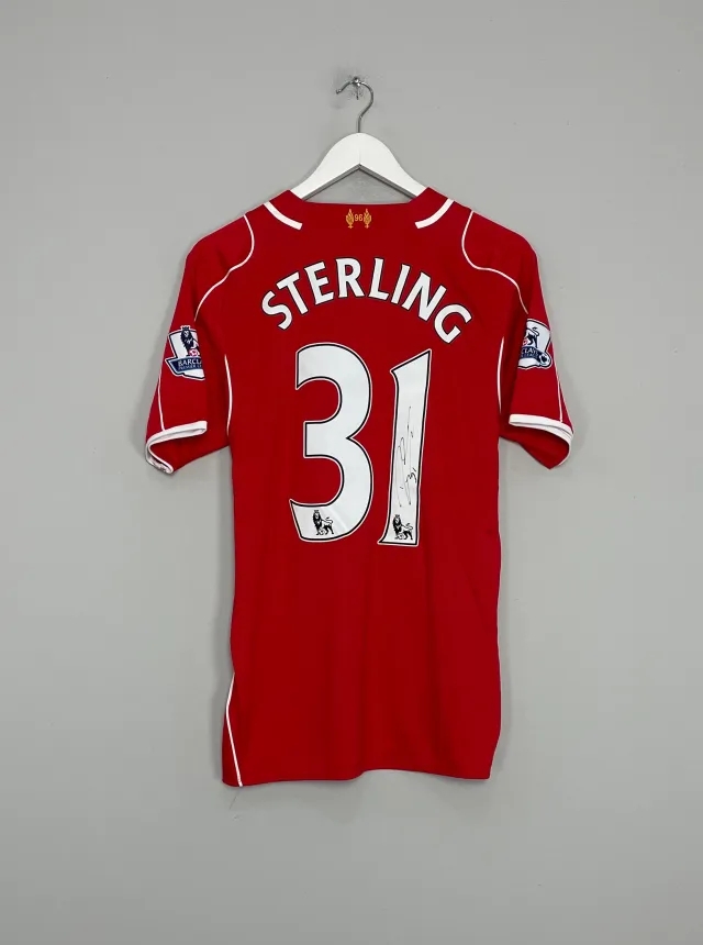 2014/15 LIVERPOOL STERLING #31 *SIGNED* HOME SHIRT (M) WARRIOR | Cult Kits