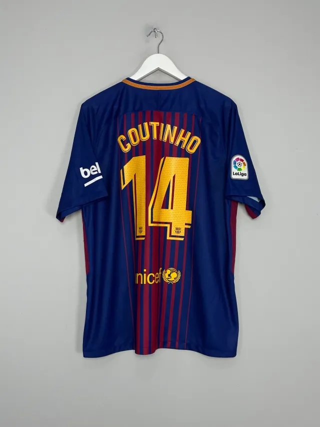 2017/18 BARCELONA COUTINHO #14 HOME SHIRT (XL) NIKE | Cult Kits
